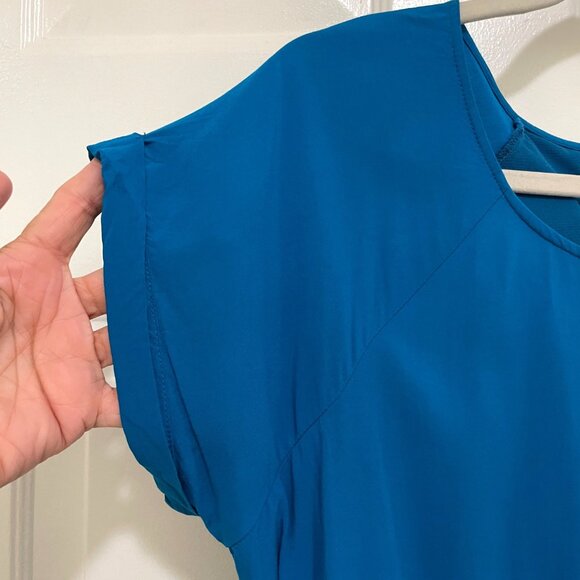 Old Navy Dress Womens M Blue Athletic Draw String Waist Casual - Picture 2 of 9